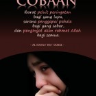 Hikmah dalam Gambar: Arti Cobaan - Ineu Ratna Utami